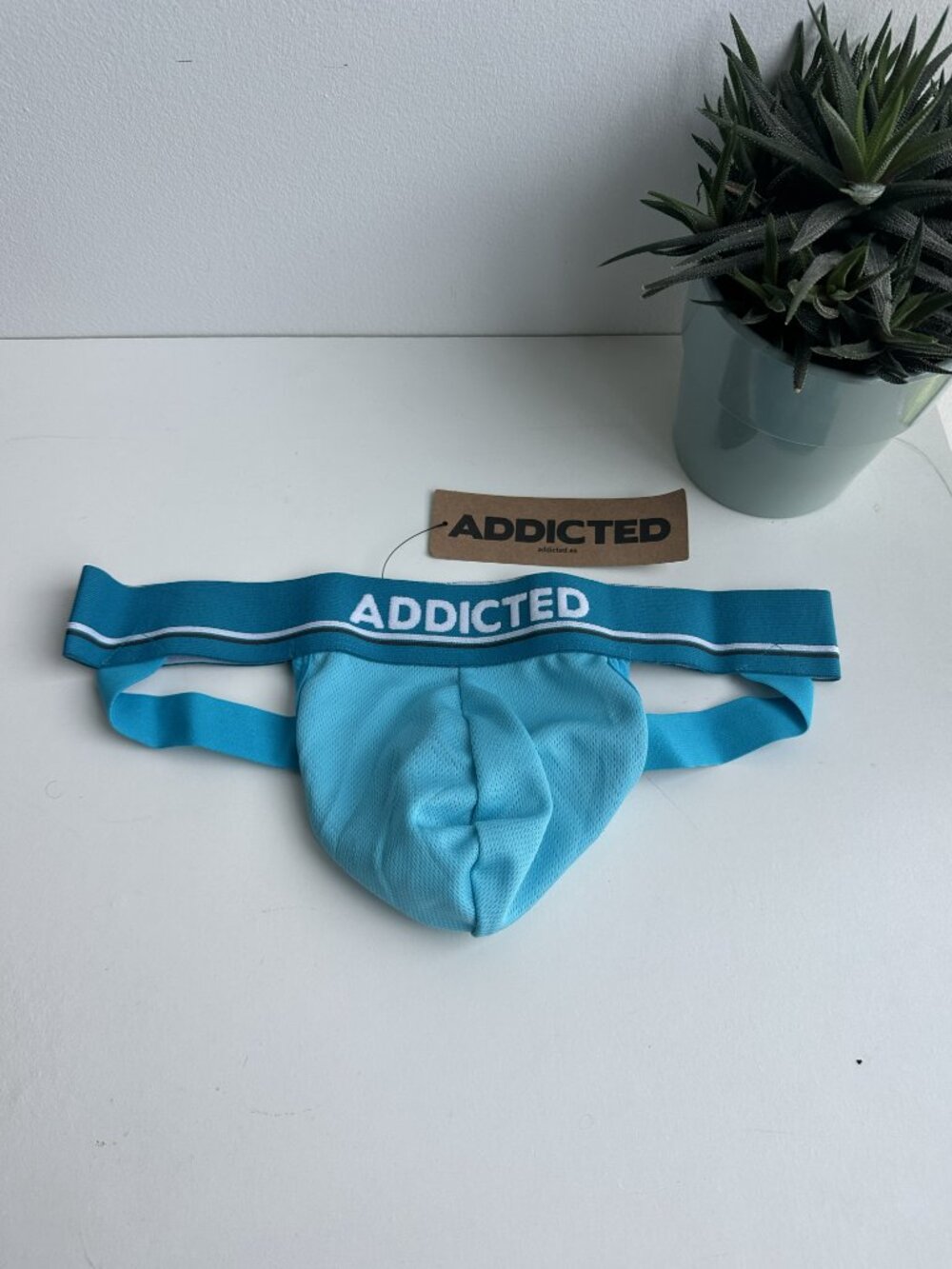Addicted - Basic Jockstrap - Turquoise Blue (L) - Picture 3 of 7